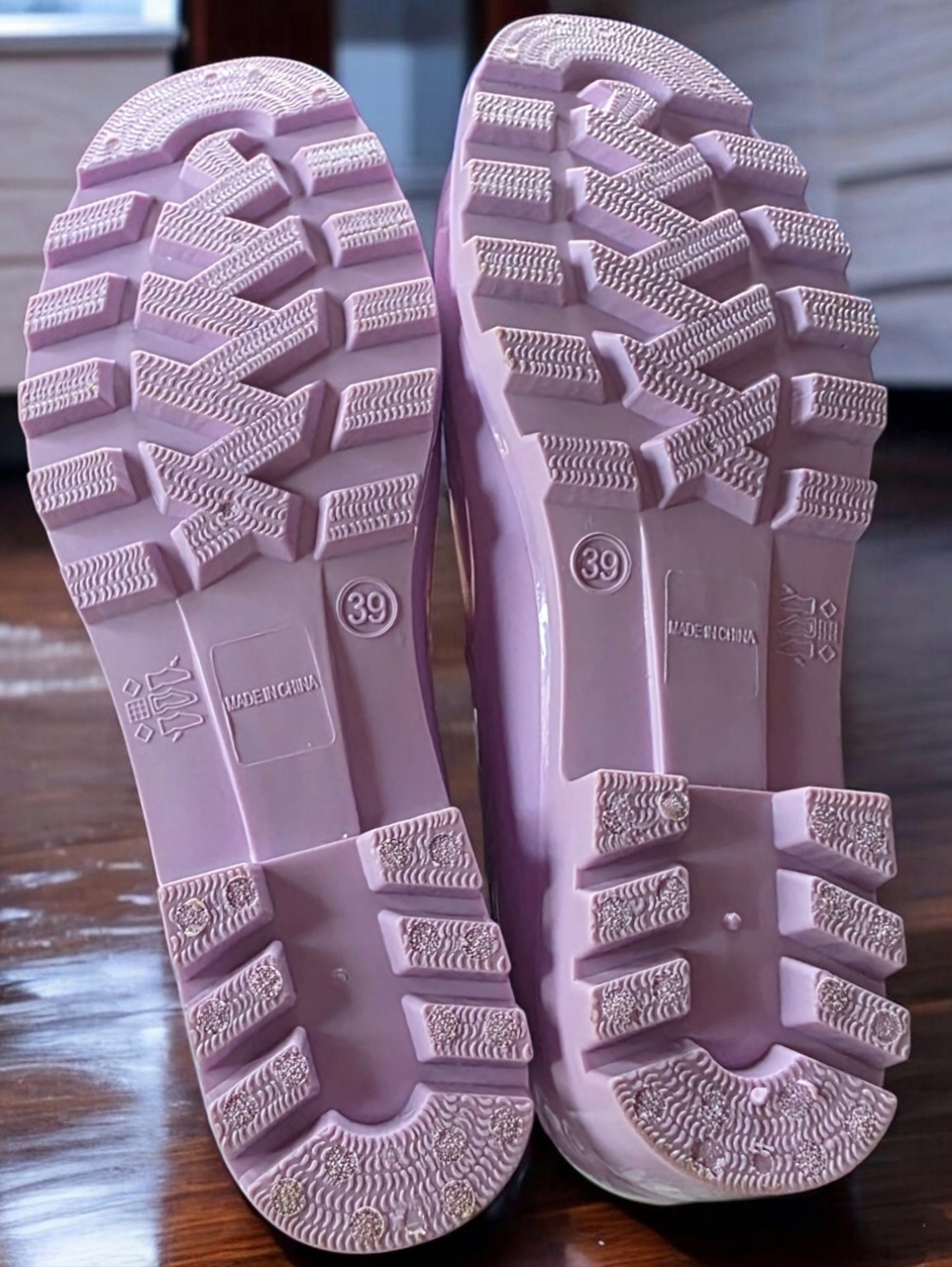 LIKE NEW PLANONE (39/ 8.5-9) Lilac Women’s Waterproof Rain Boots - Picture 11 of 13